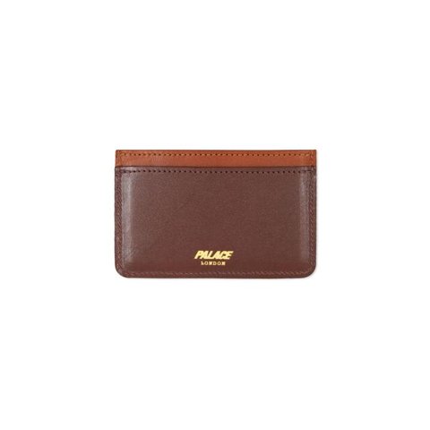 Palace CARD HOLDER DARK BROWN / TAN