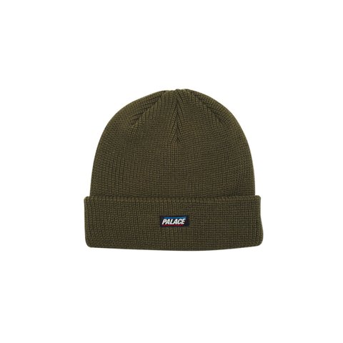 Palace FLAG LABEL BEANIE ARMY GREEN - Colorway