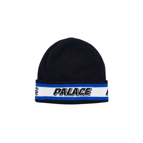 Palace R-STRIPE BEANIE BLACK - Colorway