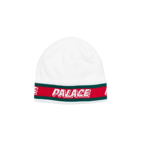Palace R-STRIPE BEANIE WHITE - Colorway