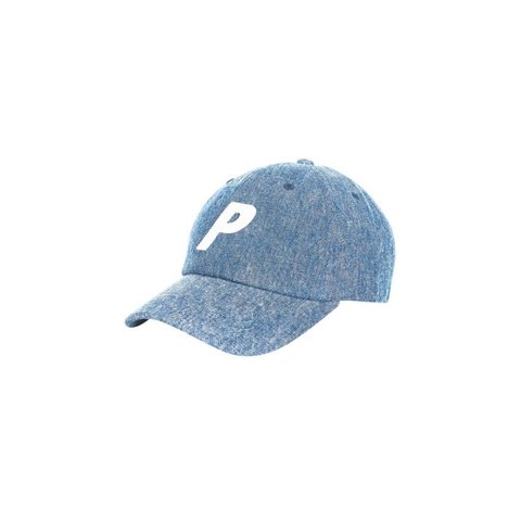 Palace P 6-PANEL ACID WASH BLUE