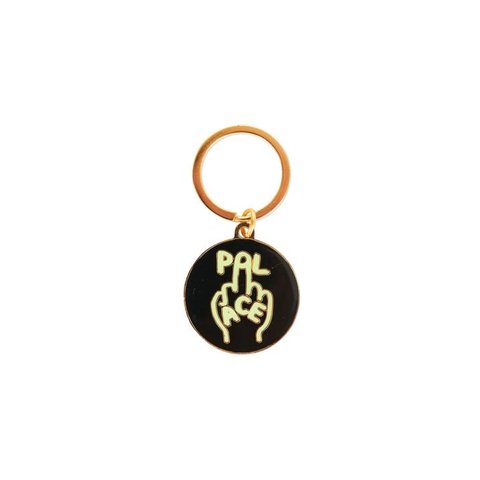 Palace FINGER UP KEYRING BLACK / GLOW IN THE DARK