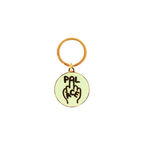 Palace FINGER UP KEYRING BLACK / GLOW IN THE DARK - Colorway