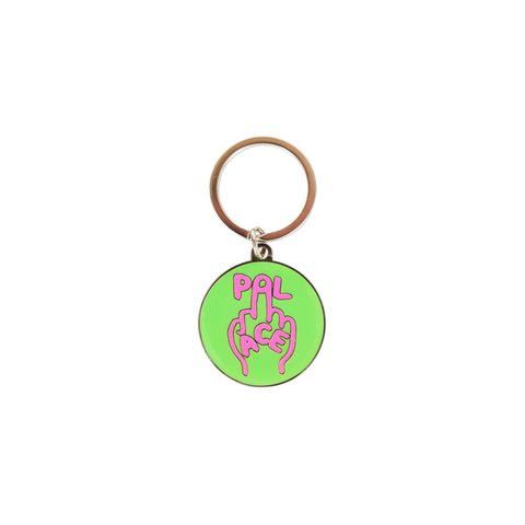 Palace FINGER UP KEYRING NEON PINK / GREEN - Colorway