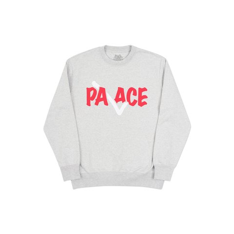Palace CORRECT CREW GREY MARL - Colorway