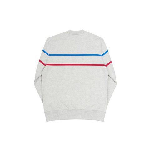 Palace DOUBLE RIPE CREW GREY MARL