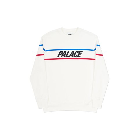 Palace DOUBLE RIPE CREW WHITE - Colorway