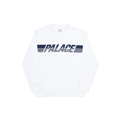 Palace LINE CREW WHITE - Colorway