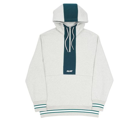 Palace QUICKER SHELL HOOD GREY MARL - Colorway