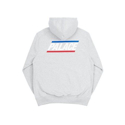 Palace BASICALLY A ZIP HOOD GREY MARL