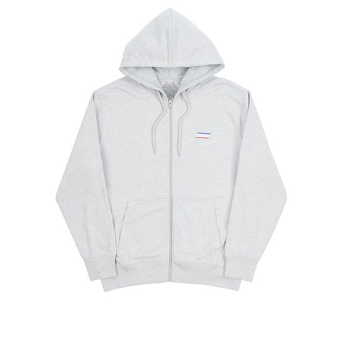Palace BASICALLY A ZIP HOOD GREY MARL - Colorway