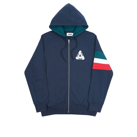 Palace RAGU ZIP HOOD NAVY - Colorway