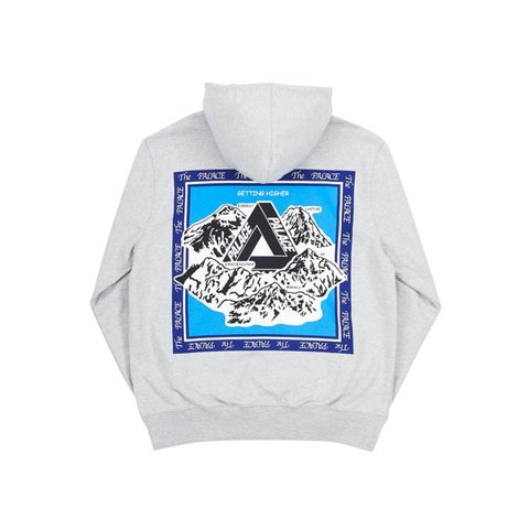 Palace GETTING HIGHER HOOD GREY MARL