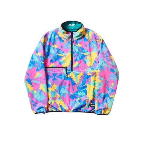 Palace WARPER REVERSIBLE FLEECE TEAL / MULTI - Colorway