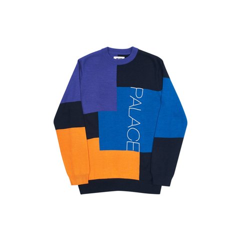 Palace BLUKKO KNIT BLACK / PURPLE / BLUE / ORANGE - Colorway