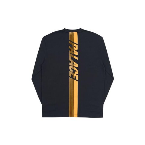 Palace LINE STRIPE LONGSLEEVE BLACK