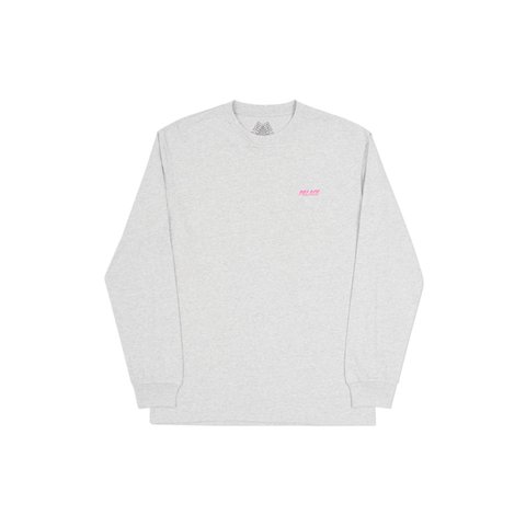 Palace LINE STRIPE LONGSLEEVE GREY MARL - Colorway