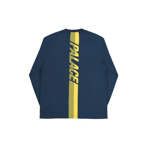 Palace LINE STRIPE LONGSLEEVE NAVY