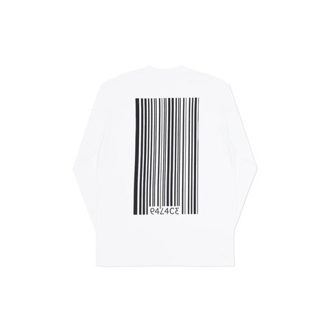 Palace PAR CODE LONGSLEEVE WHITE