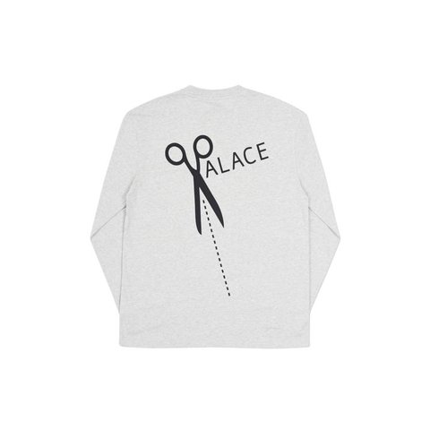 Palace SCISSOR LONGSLEEVE GREY MARL