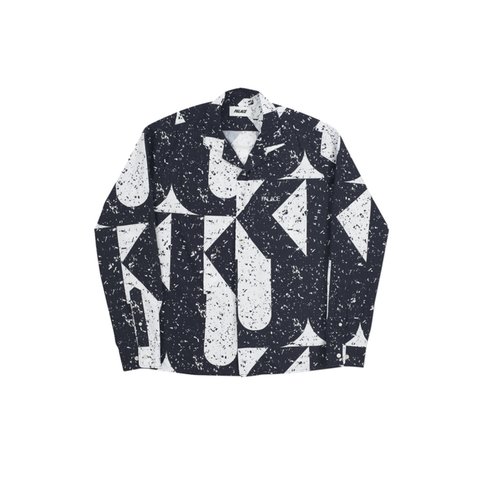 Palace SPIRITUAL FLAKE SHIRT BLACK / WHITE - Colorway