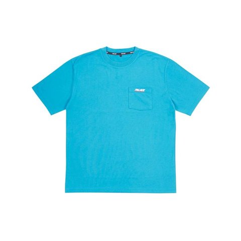 Palace BASICALLY A POCKET T-SHIRT TEAL BLUE
