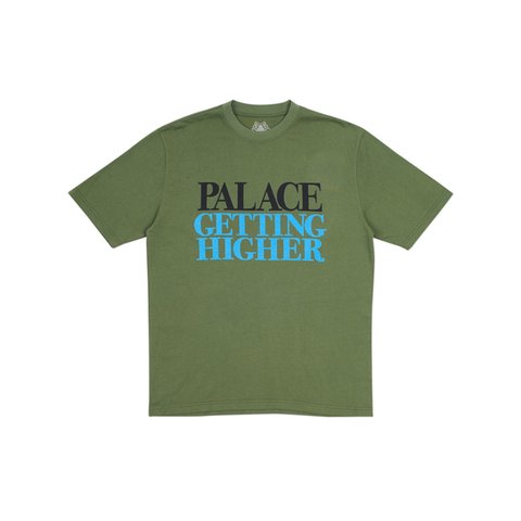 Palace GETTING HIGHER T-SHIRT ARMY GREEN - Colorway
