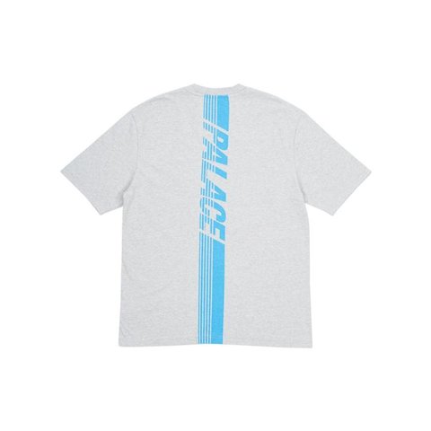 Palace LINE STRIPE T-SHIRT GREY MARL