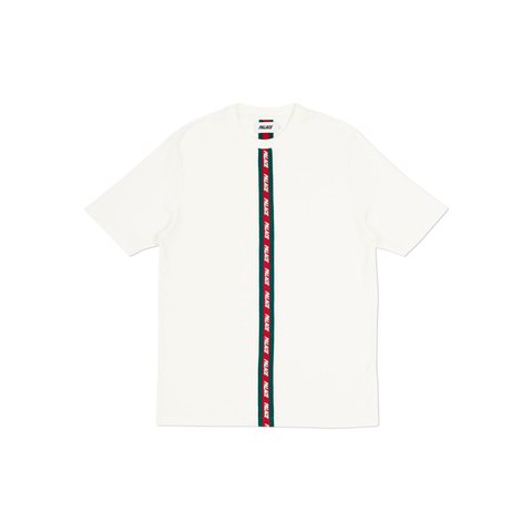 Palace VERTICAL WEAVE T-SHIRT WHITE - Colorway