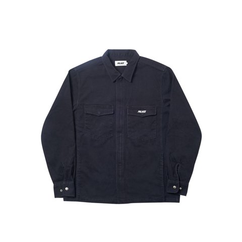 Palace WEIGHT ZIP OVERSHIRT NAVY - Colorway
