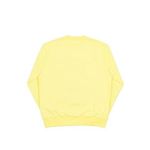 Palace DIF STROKES CREW LIGHT YELLOW