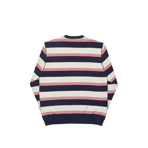 Palace RIBBED FOR PLEASURE CREW MARL / RED / NAVY