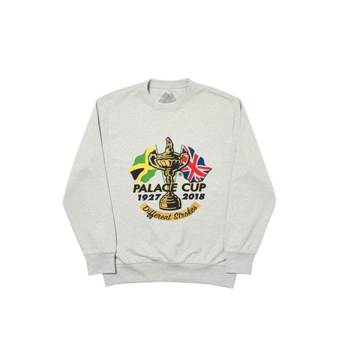 Palace PAR CREW GREY MARL - Colorway