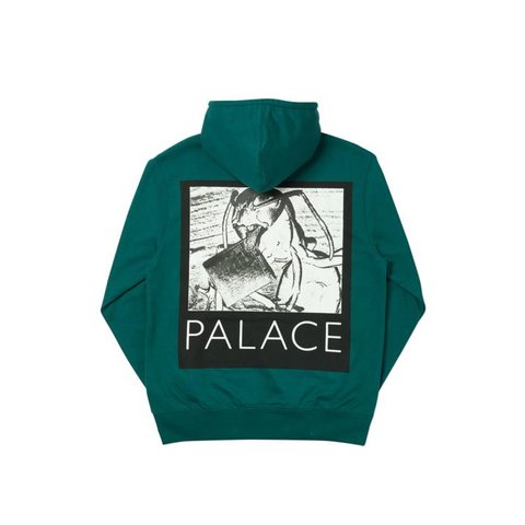 Palace CHIP HOOD FOREST GREEN
