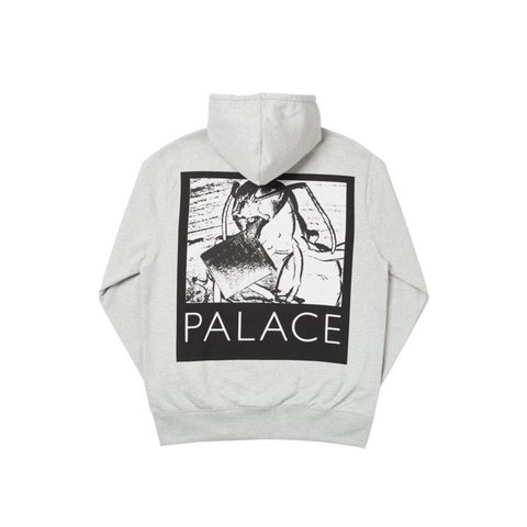 Palace CHIP HOOD GREY MARL
