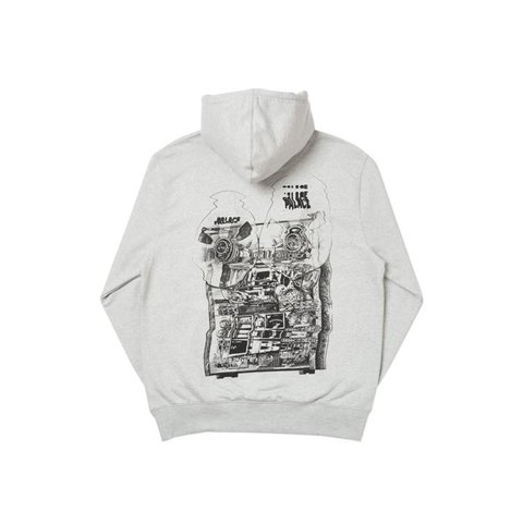 Palace TRI-WOBBLE HOOD GREY MARL