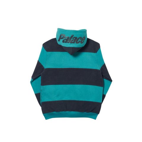 Palace BRUSHER HOOD BLACK / TEAL