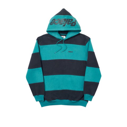 Palace BRUSHER HOOD BLACK / TEAL - Colorway