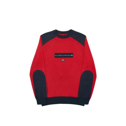 Palace QUART ZIP KNIT RED - Colorway