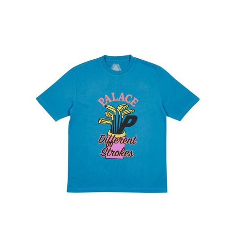 Palace DIF STROKES T-SHIRT BLUE