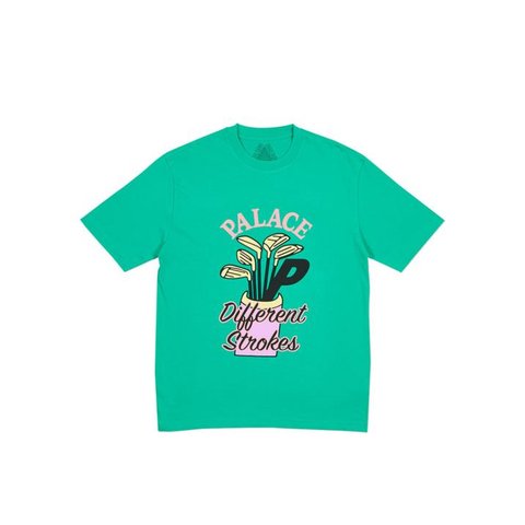 Palace DIF STROKES T-SHIRT POOL GREEN