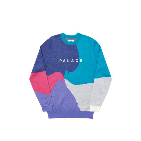 Palace WHIRL KNIT NAVY / PINK / PURPLE - Colorway
