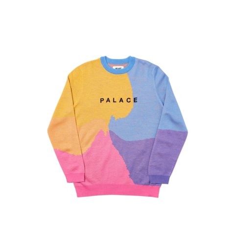 Palace WHIRL KNIT YELLOW / ORANGE / PINK - Colorway