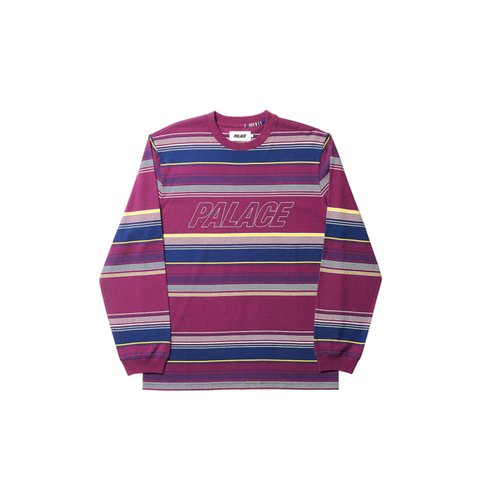 Palace P-EVES LONGSLEEVE BURGUNDY - Colorway