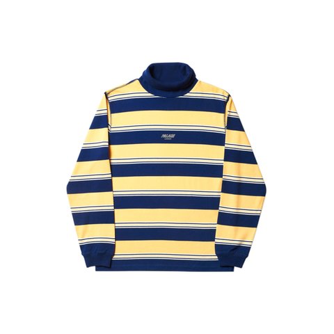 Palace STRIPED HIGH ROLLER TOP YELLOW / WHITE / NAVY - Colorway
