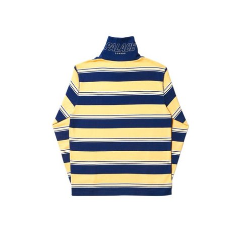 Palace STRIPED HIGH ROLLER TOP YELLOW / WHITE / NAVY