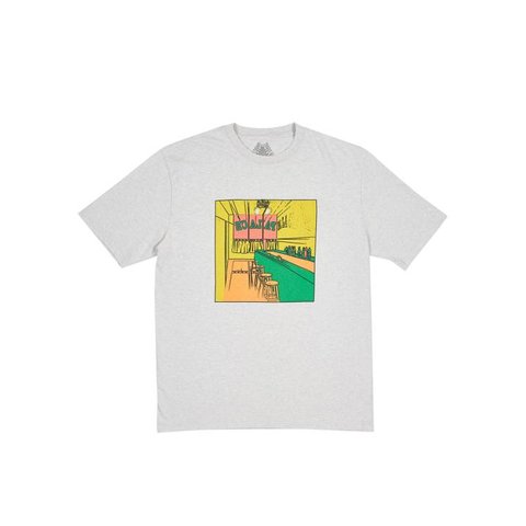 Palace SCHEISSE FACE T-SHIRT GREY MARL