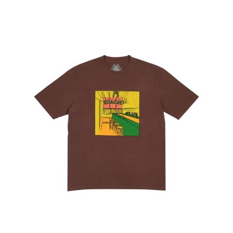 Palace SCHEISSE FACE T-SHIRT BROWN