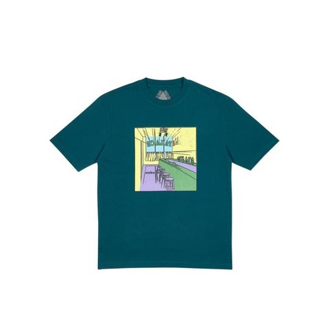 Palace SCHEISSE FACE T-SHIRT FOREST GREEN