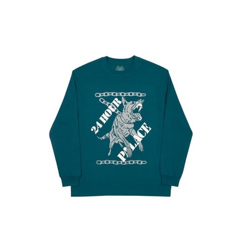 Palace 24 HOUR LONGSLEEVE FOREST GREEN